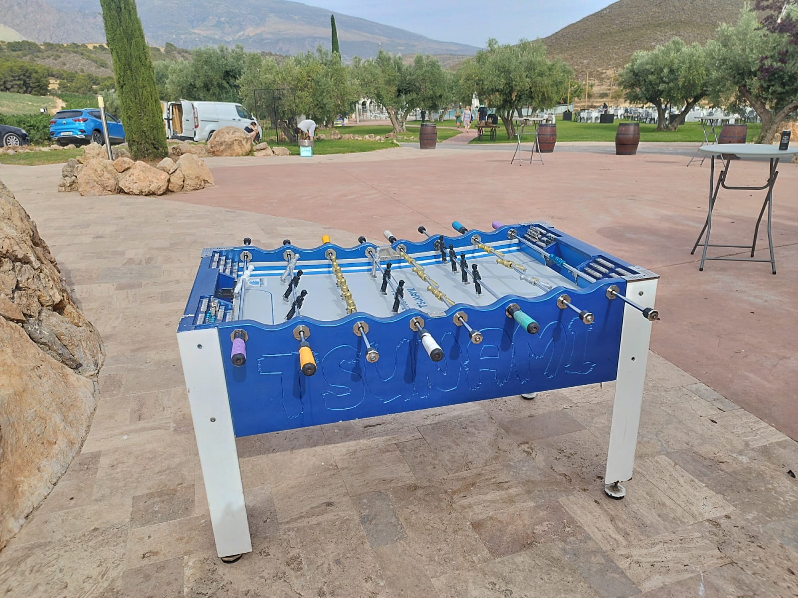 Zona de juego con futbolín en Dúrcal, Hacienda Señorío de Nevada